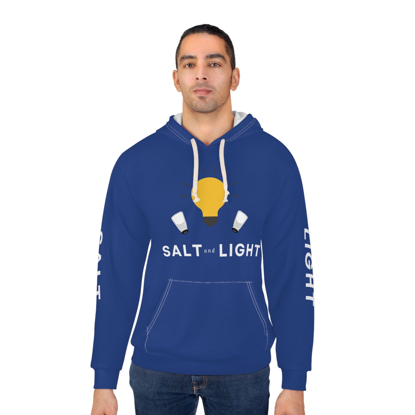 Salt and Light Unisex Pullover Hoodie - Blue