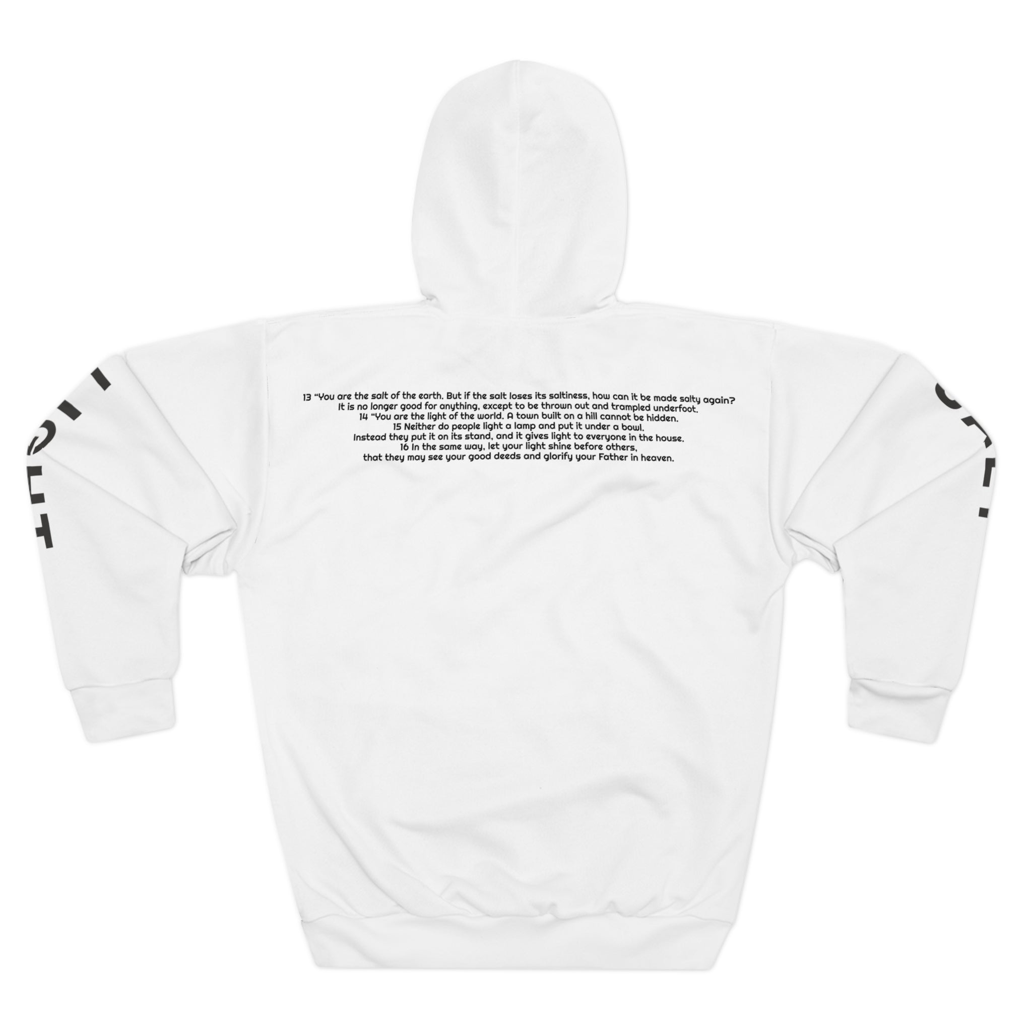 Salt and Light Unisex Pullover Hoodie - White