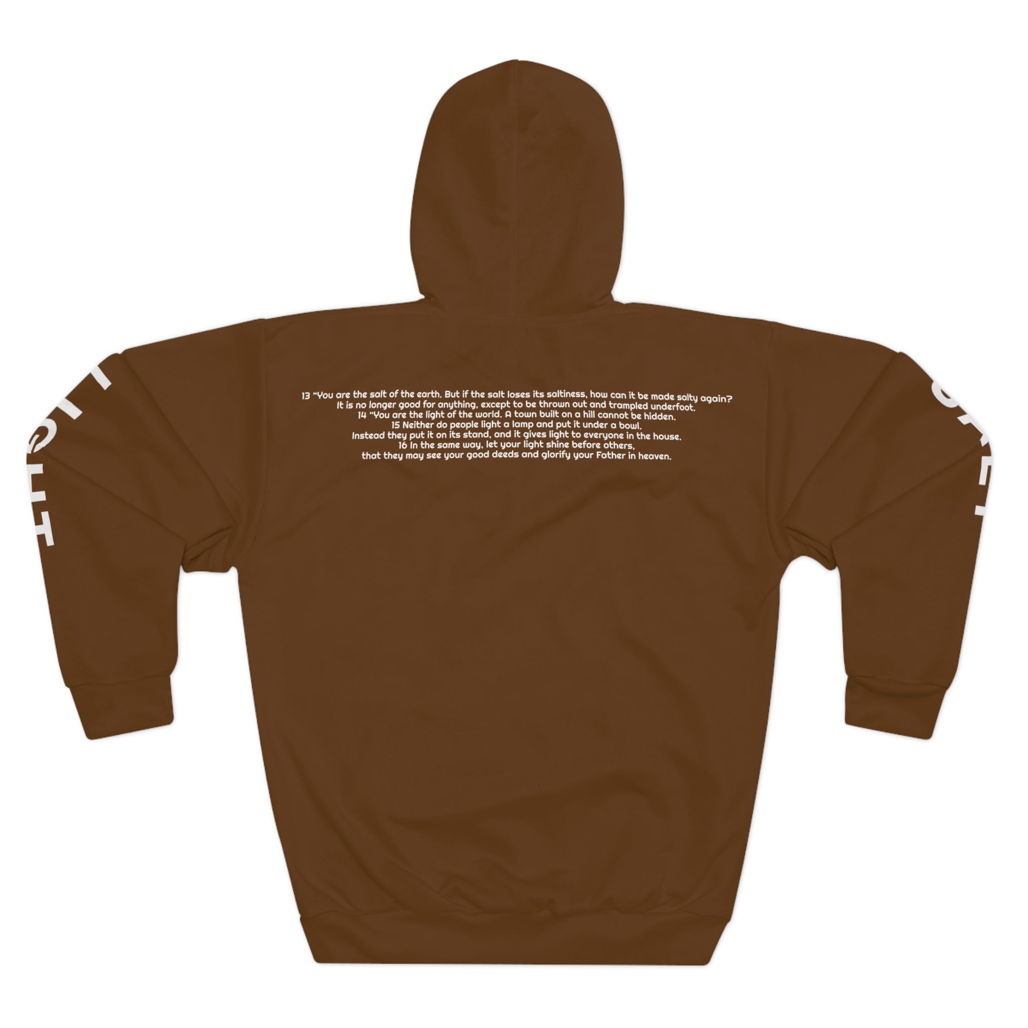 Salt and Light Unisex Pullover Hoodie - Brown