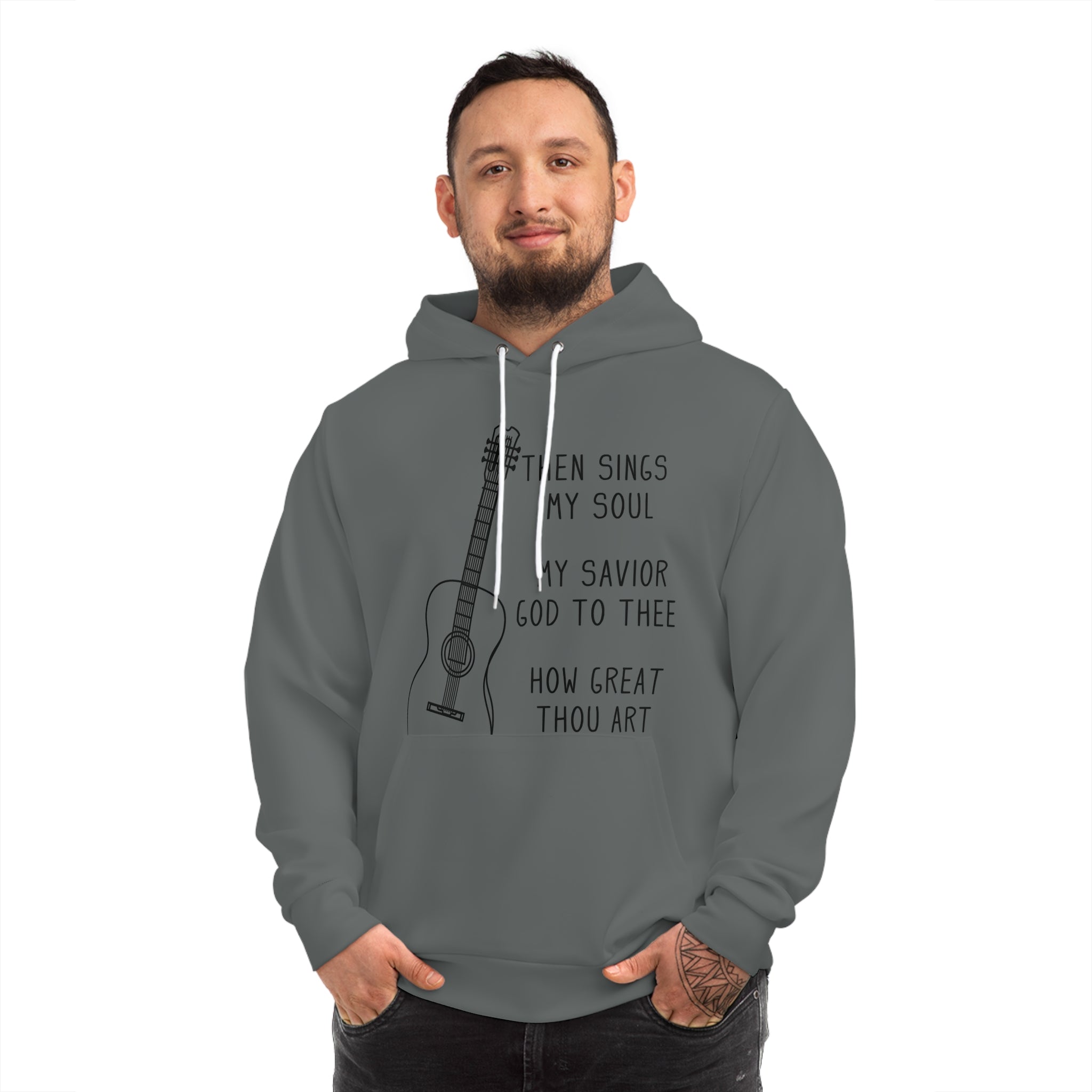 Then Sings My Soul - Unisex Fashion Hoodie (Gray)