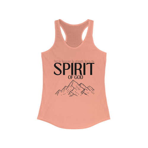 But By the Spirit of God Women's Racerback Tank