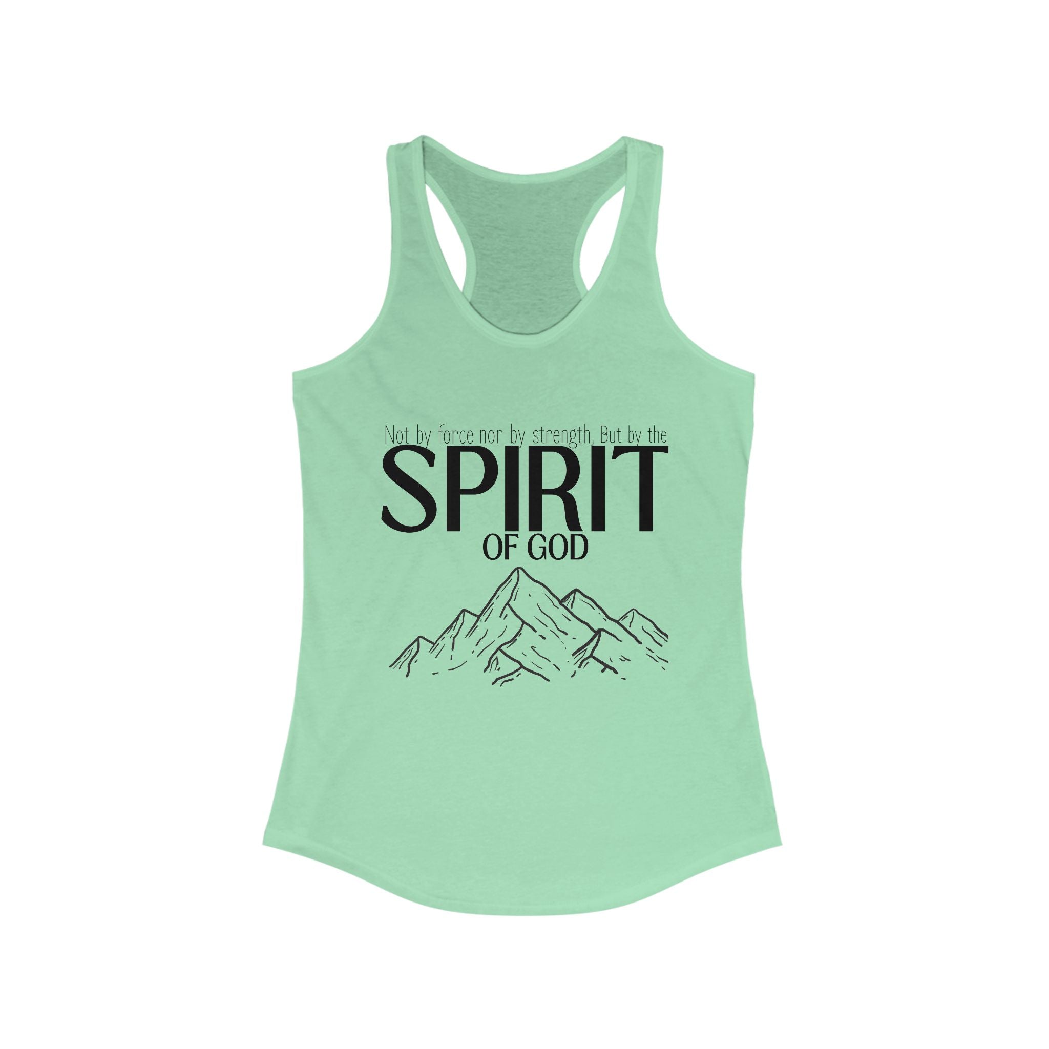 But By the Spirit of God Women's Racerback Tank