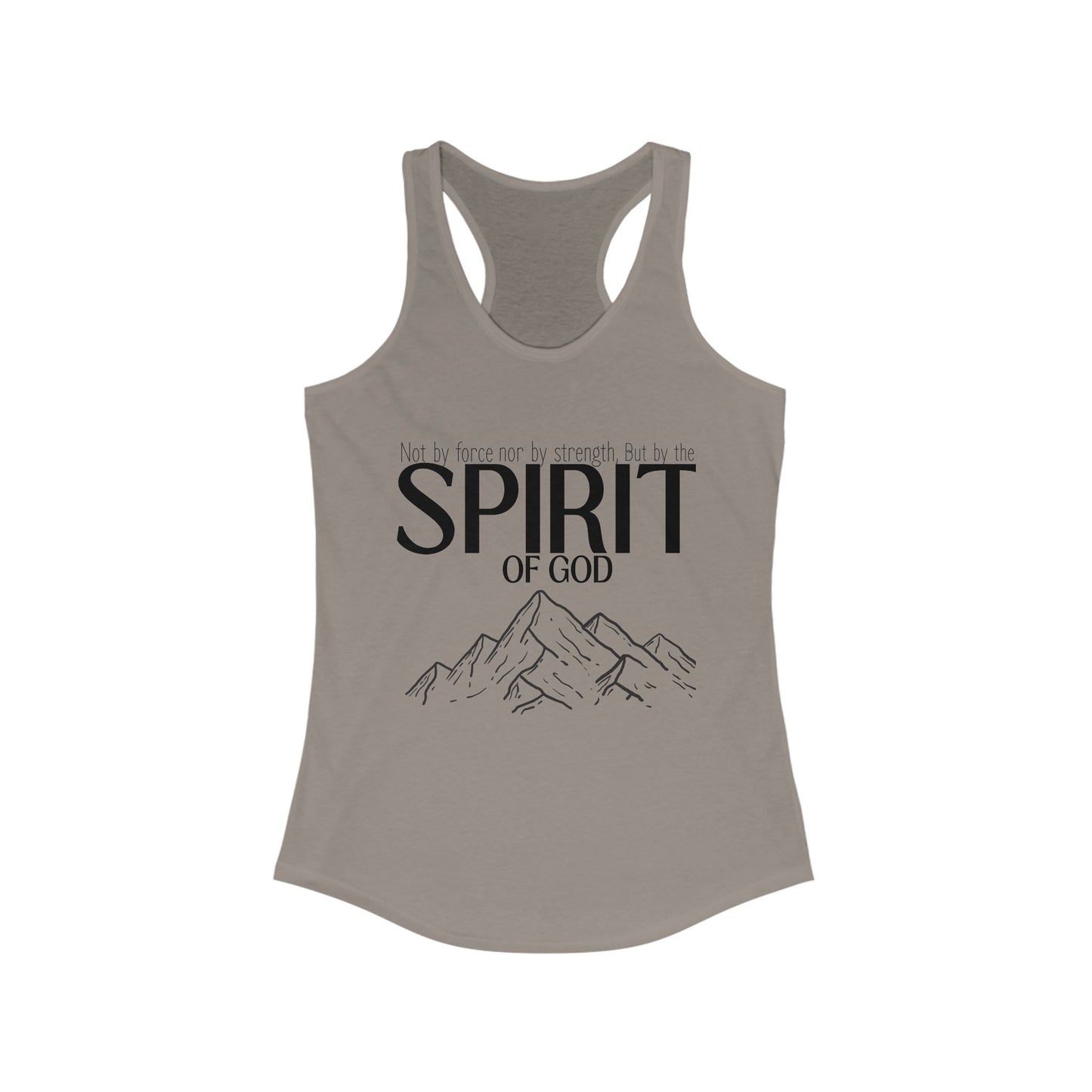 But By the Spirit of God Women's Racerback Tank