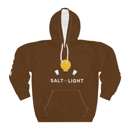 Salt and Light Unisex Pullover Hoodie - Brown