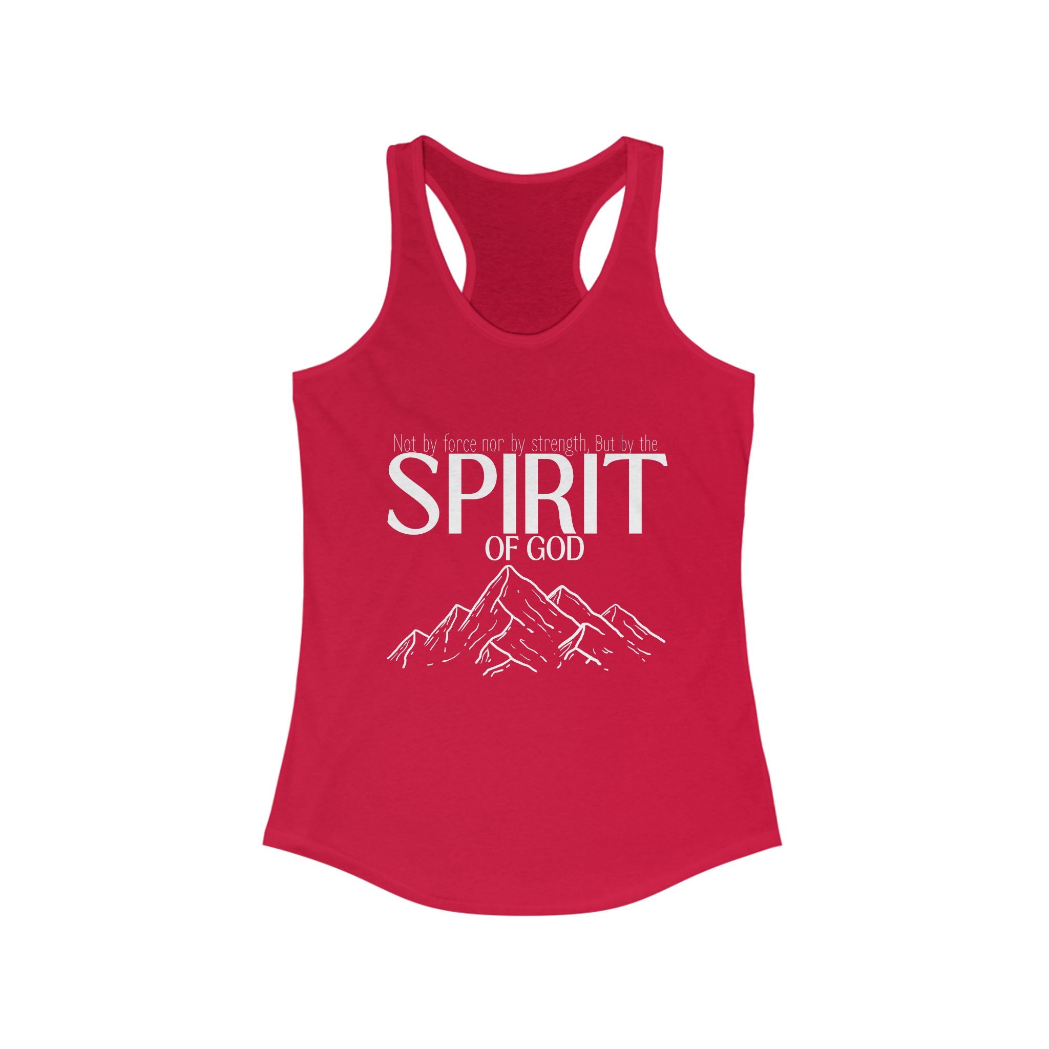 But By the Spirit of God Women's Racerback Tank