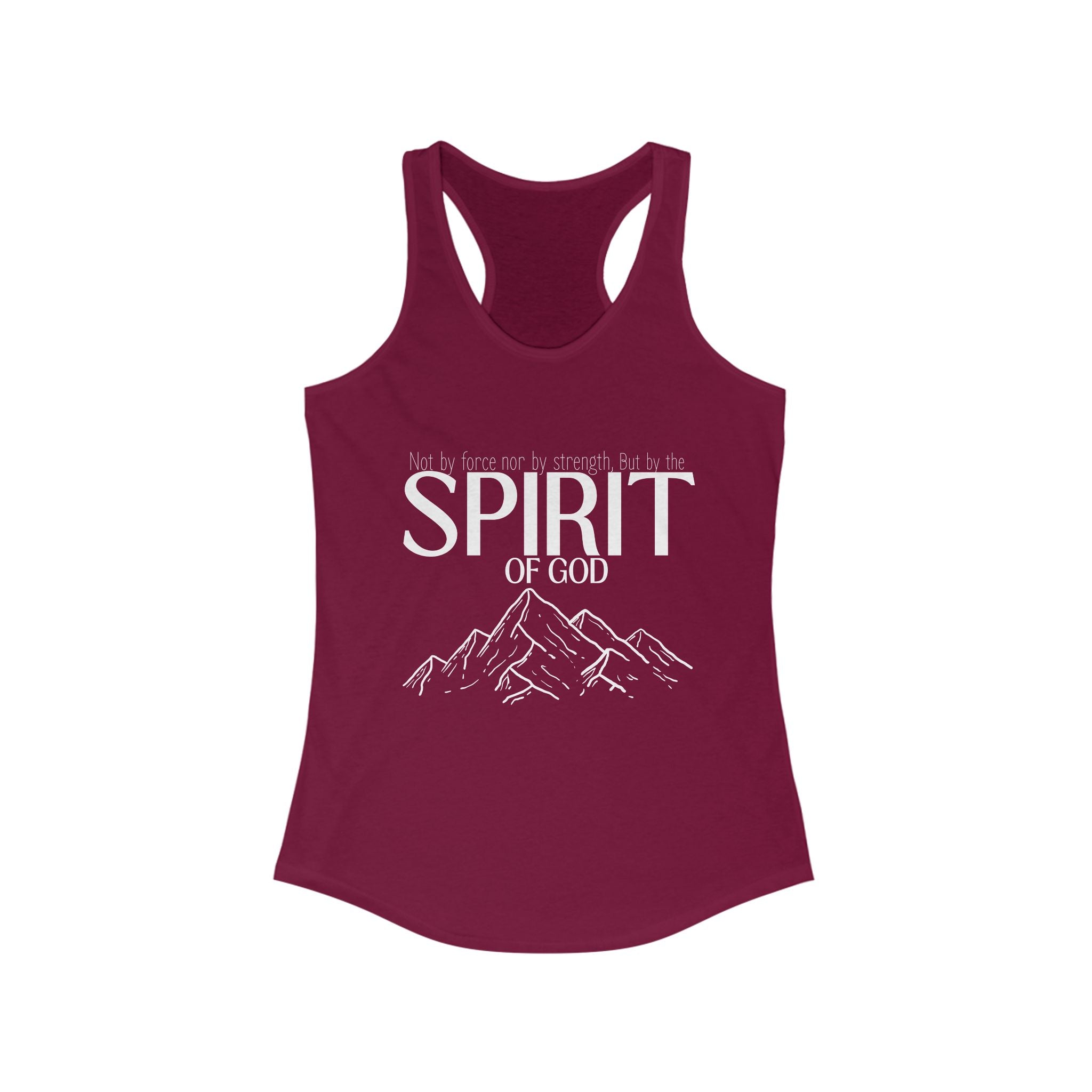 But By the Spirit of God Women's Racerback Tank
