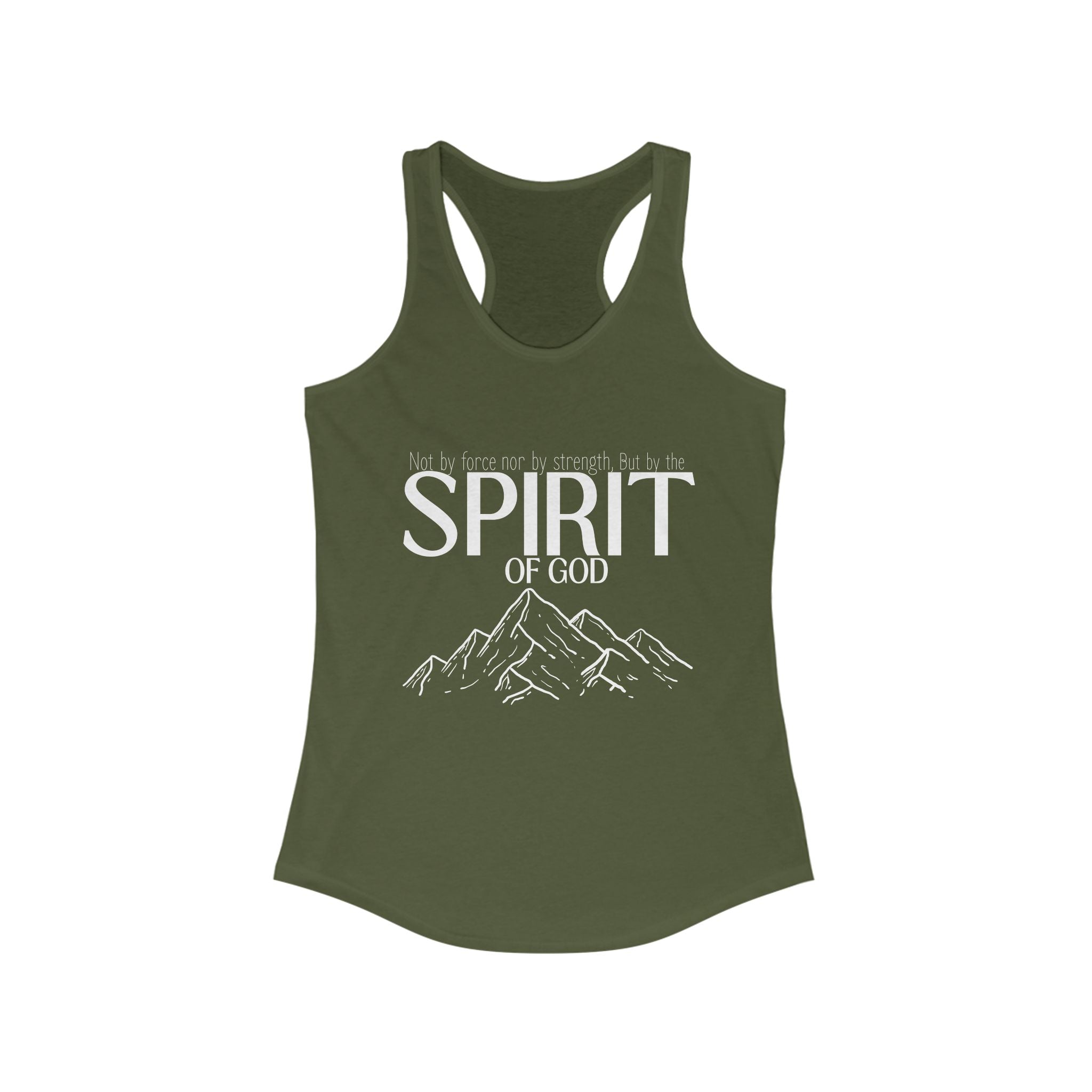 But By the Spirit of God Women's Racerback Tank