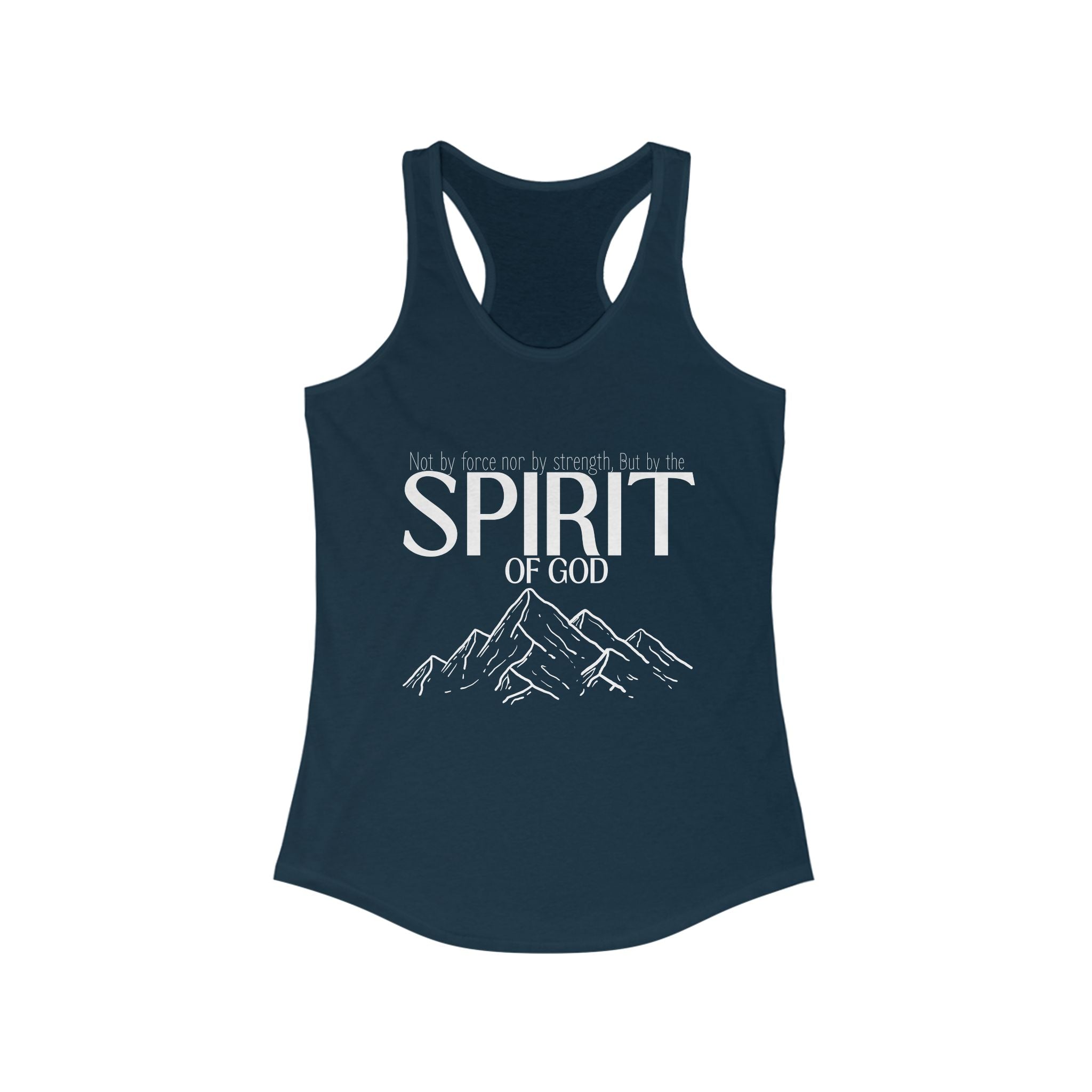 But By the Spirit of God Women's Racerback Tank