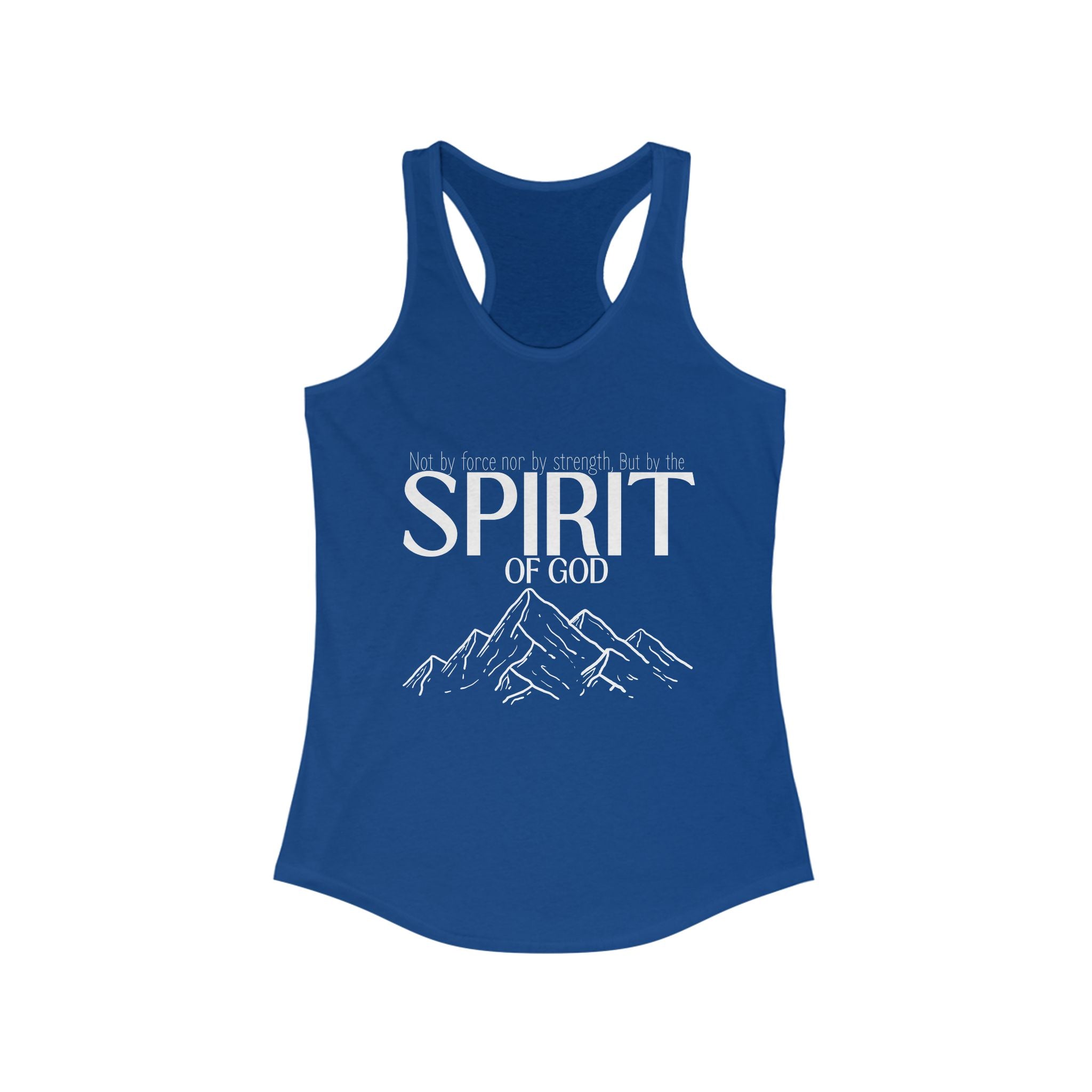 But By the Spirit of God Women's Racerback Tank