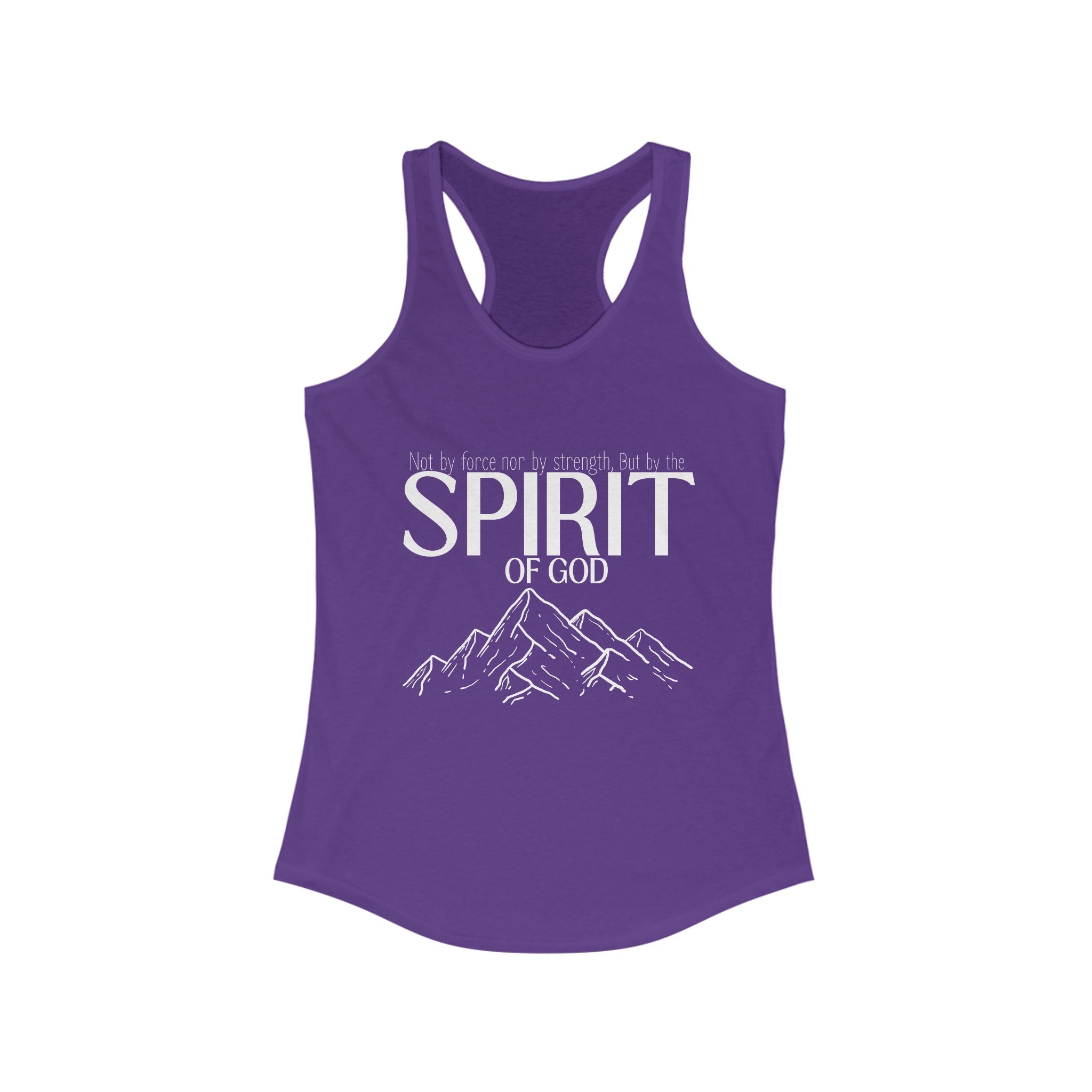 But By the Spirit of God Women's Racerback Tank