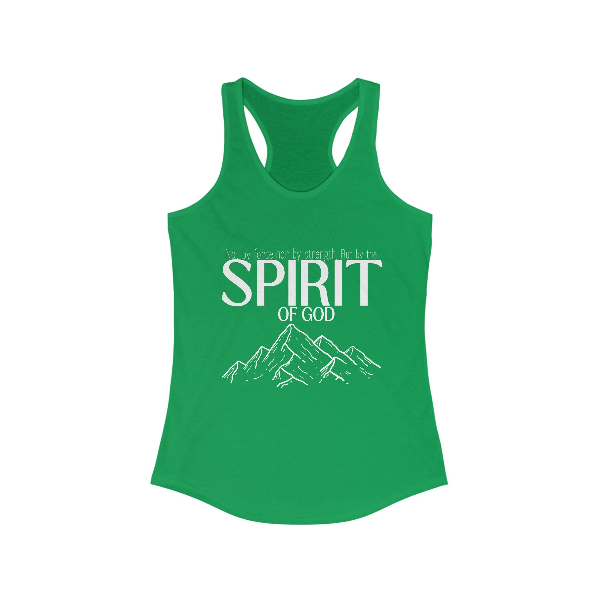 But By the Spirit of God Women's Racerback Tank