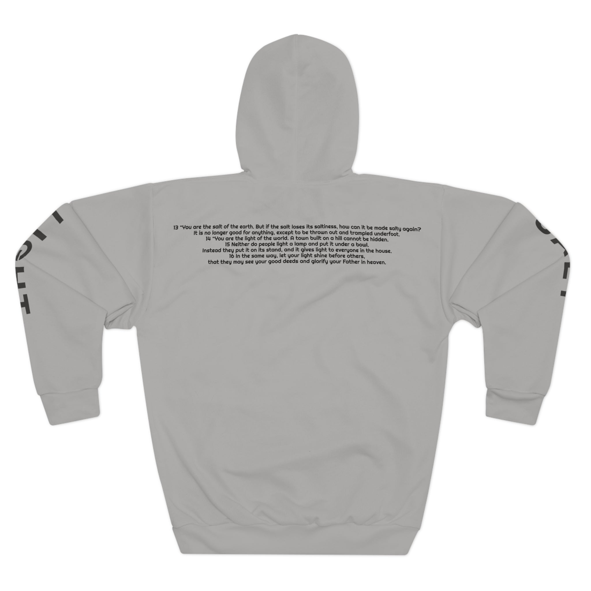 Salt and Light Unisex Pullover Hoodie - Light Gray