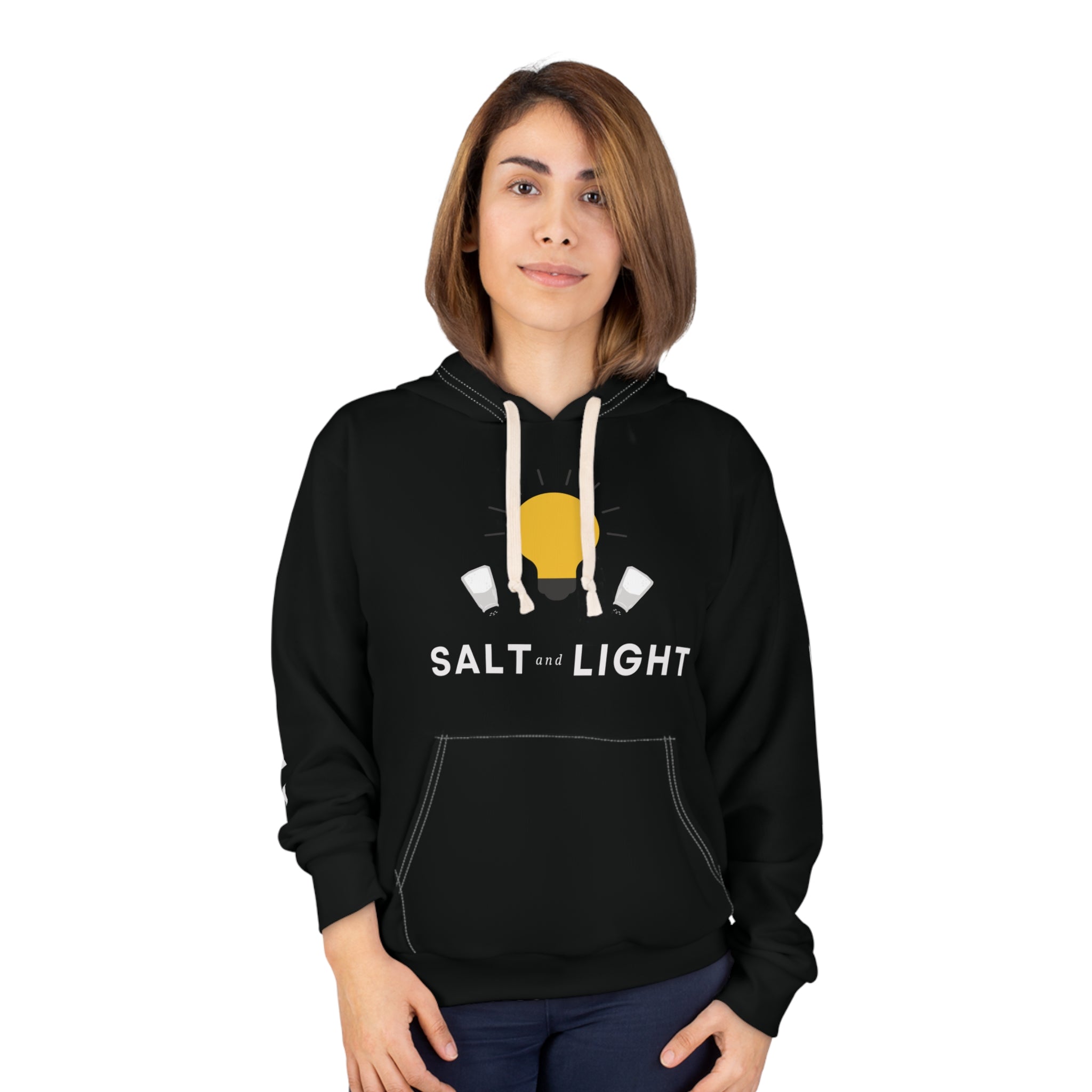 Salt and Light Unisex Pullover Hoodie - Black