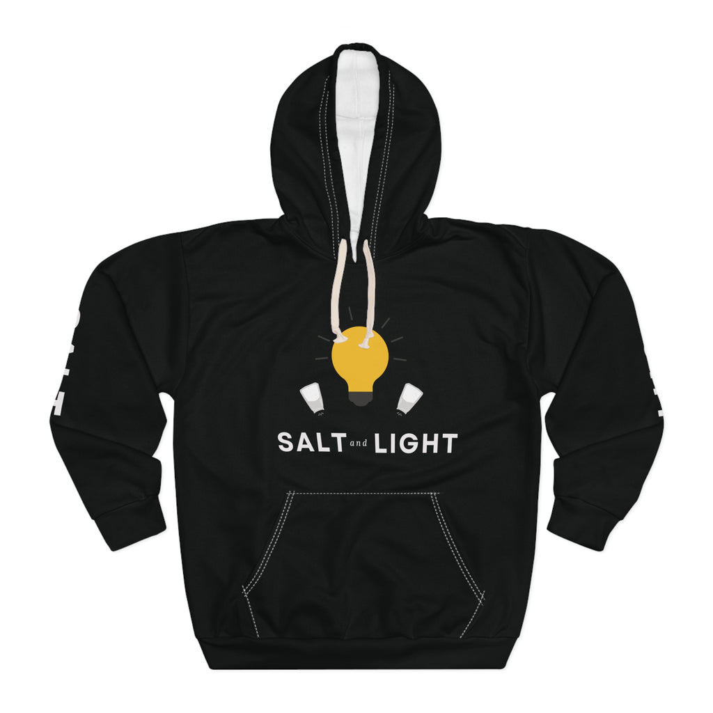 Salt and Light Unisex Pullover Hoodie - Black