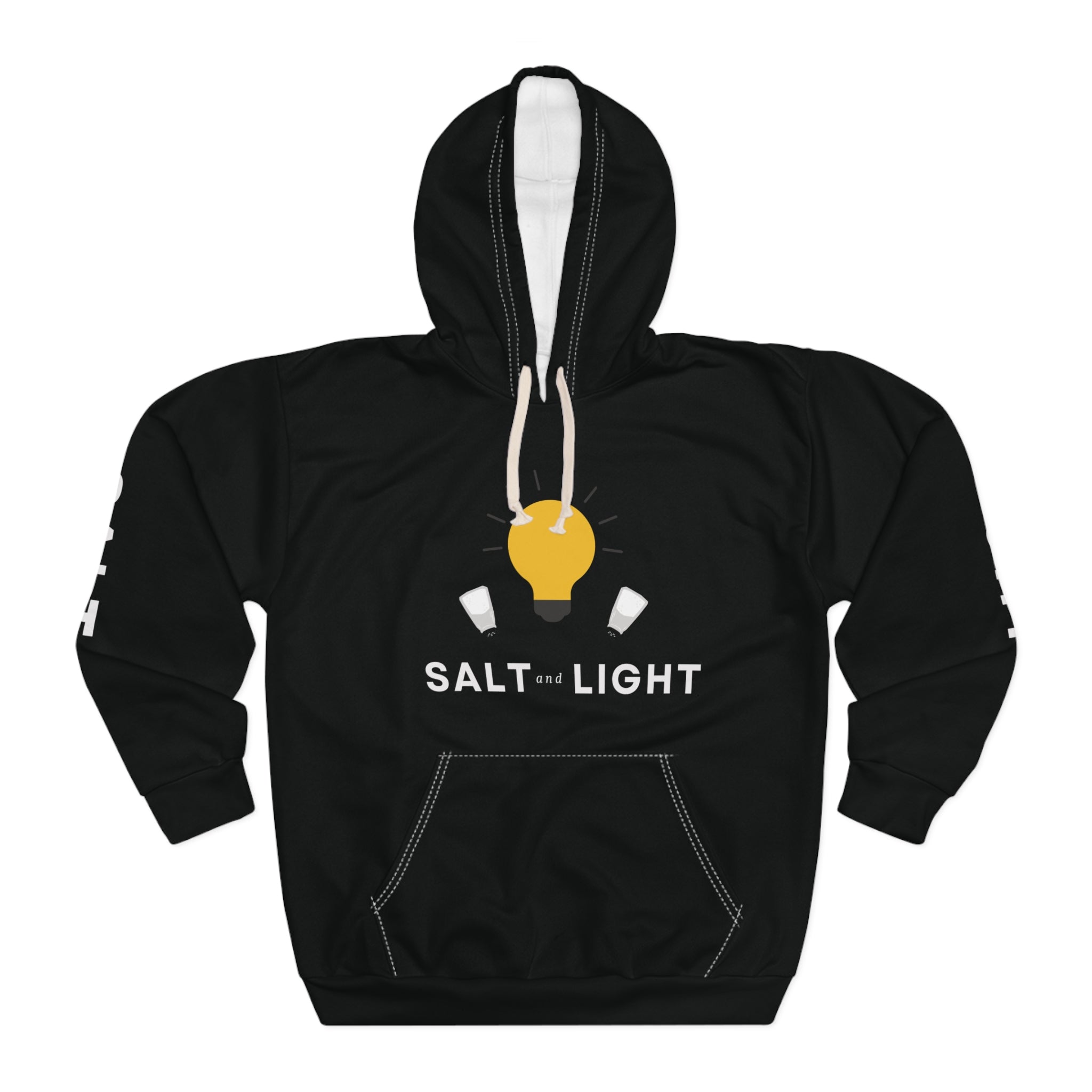 Salt and Light Unisex Pullover Hoodie - Black