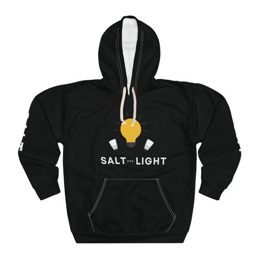 Salt and Light Unisex Pullover Hoodie - Black