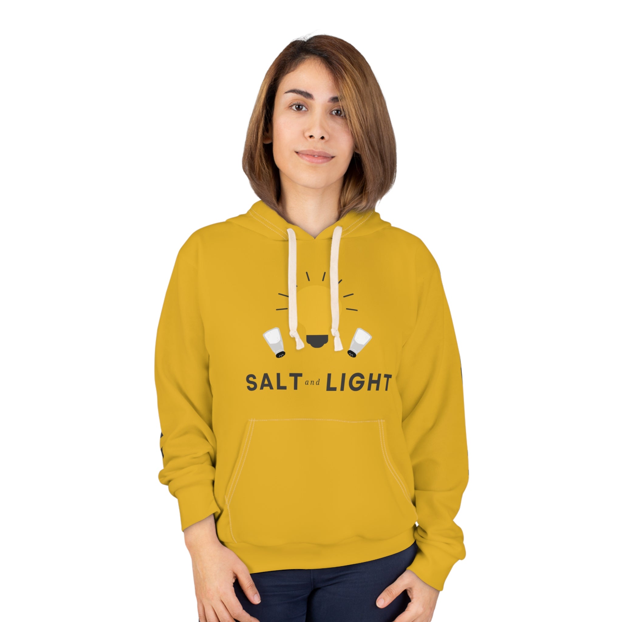 Salt and Light Unisex Pullover Hoodie - Mustard
