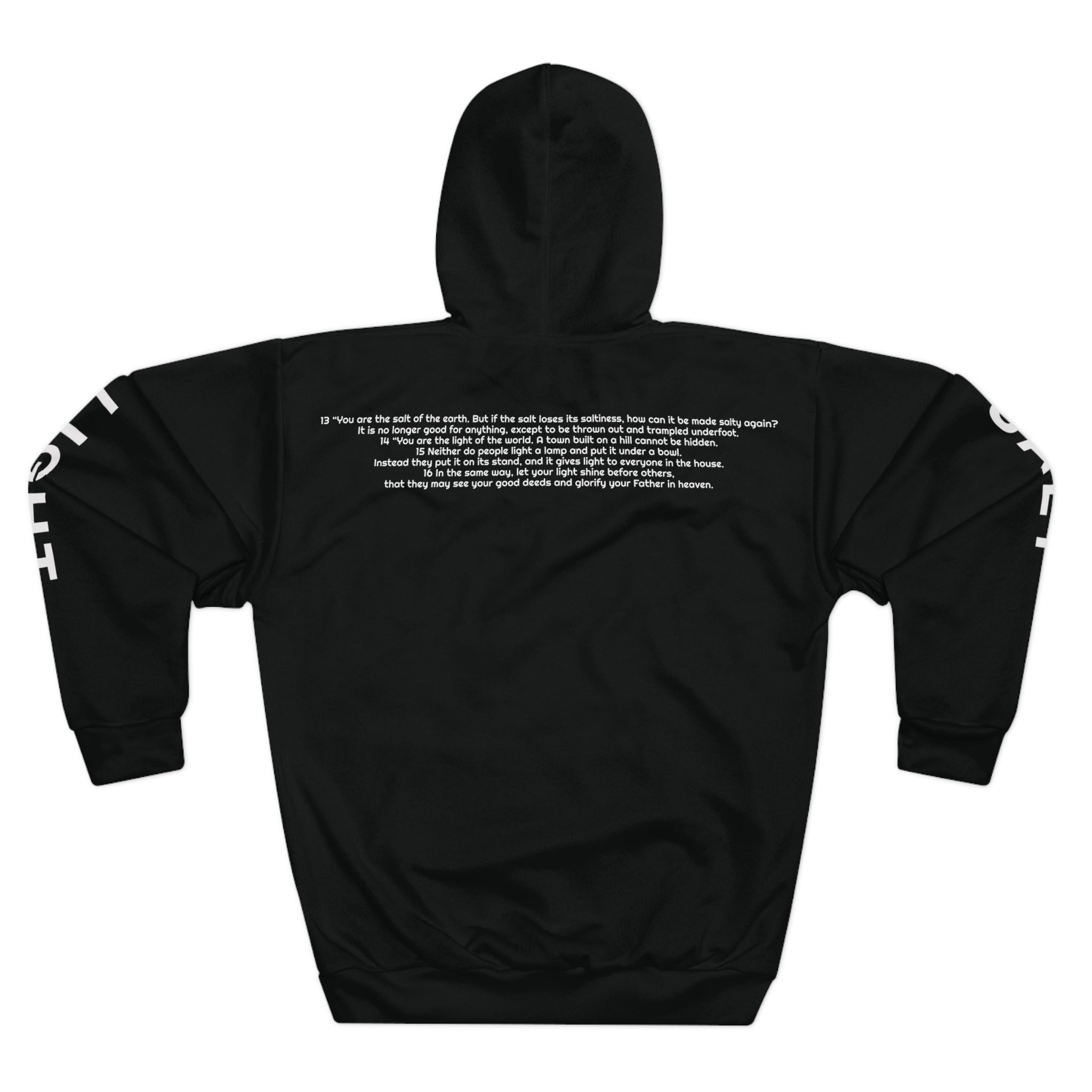 Salt and Light Unisex Pullover Hoodie - Black